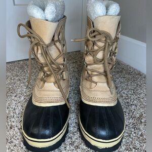 Sorel Caribou Waterproof Winter‎ Boots Women’s 7 Faux Fur